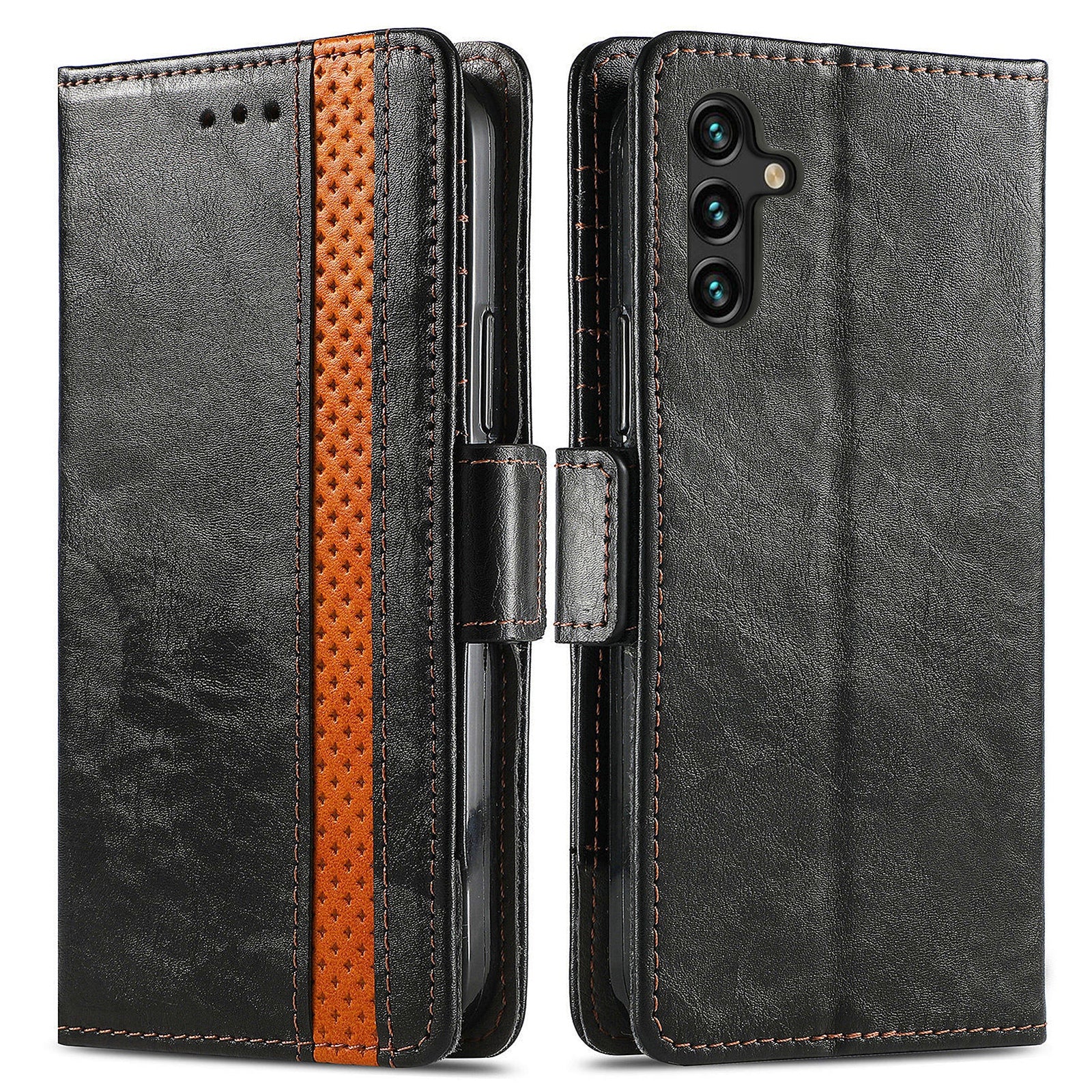 CASENEO 002 Series For Samsung Galaxy A24 4G RFID Blocking Phone Cover Splicing PU Leather Stand Wallet Case CASENEO 002 Series For Samsung Galaxy A24 4G RFID Blocking Phone Cover Splicing PU Leather Stand Wallet Case